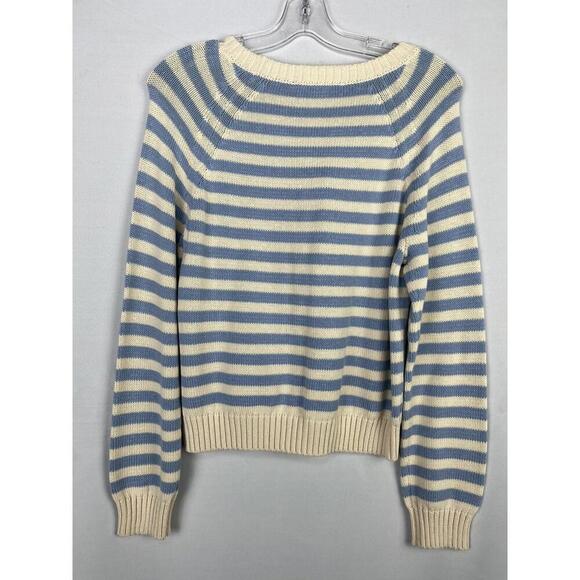 Max Mara Weekend Cincin Striped Knit Sweater Blue Size M - Picture 2 of 4